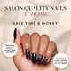 thumbnail image 2 of Set Glamnetic Love Me Not Black Heart 30 de Press On Nails, 2 of 6