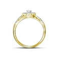 thumbnail image 2 of 10kt Yellow Gold Round Diamond Bridal Wedding Ring Band Set 1/4 Cttw, 2 of 3