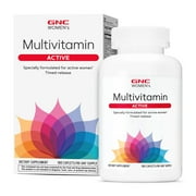 GNC Women’s Active Multivitamin Caplets, For Active Women, Clinically Proven, Complete Nutrition for Exercise Recovery and Energy Production, 180 Caplets