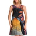 thumbnail image 1 of Disketp Abstract Pattern Penguin para Vestido sin Mangas para Mujeres, Vestidos de Verano para Mujeres, Casual y Holgado para la Playa, 1 of 7