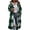 Green, variant on HappyYEE Women’s Plaid Long Jackets, Fall Flannel Full Zip Hooded Tunic Outerwear, Loose Long Sleeve Tunic Sweatshirt with Pockets