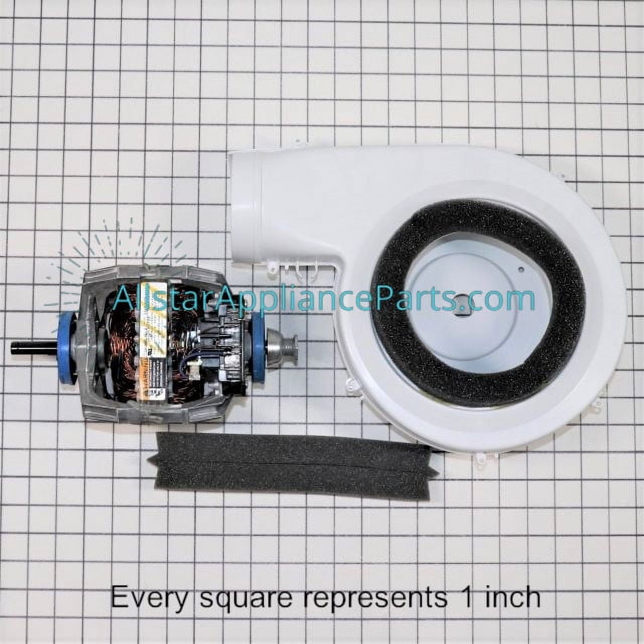 Frigidaire Dryer Motor & Blower Housing Assembly 5303937189