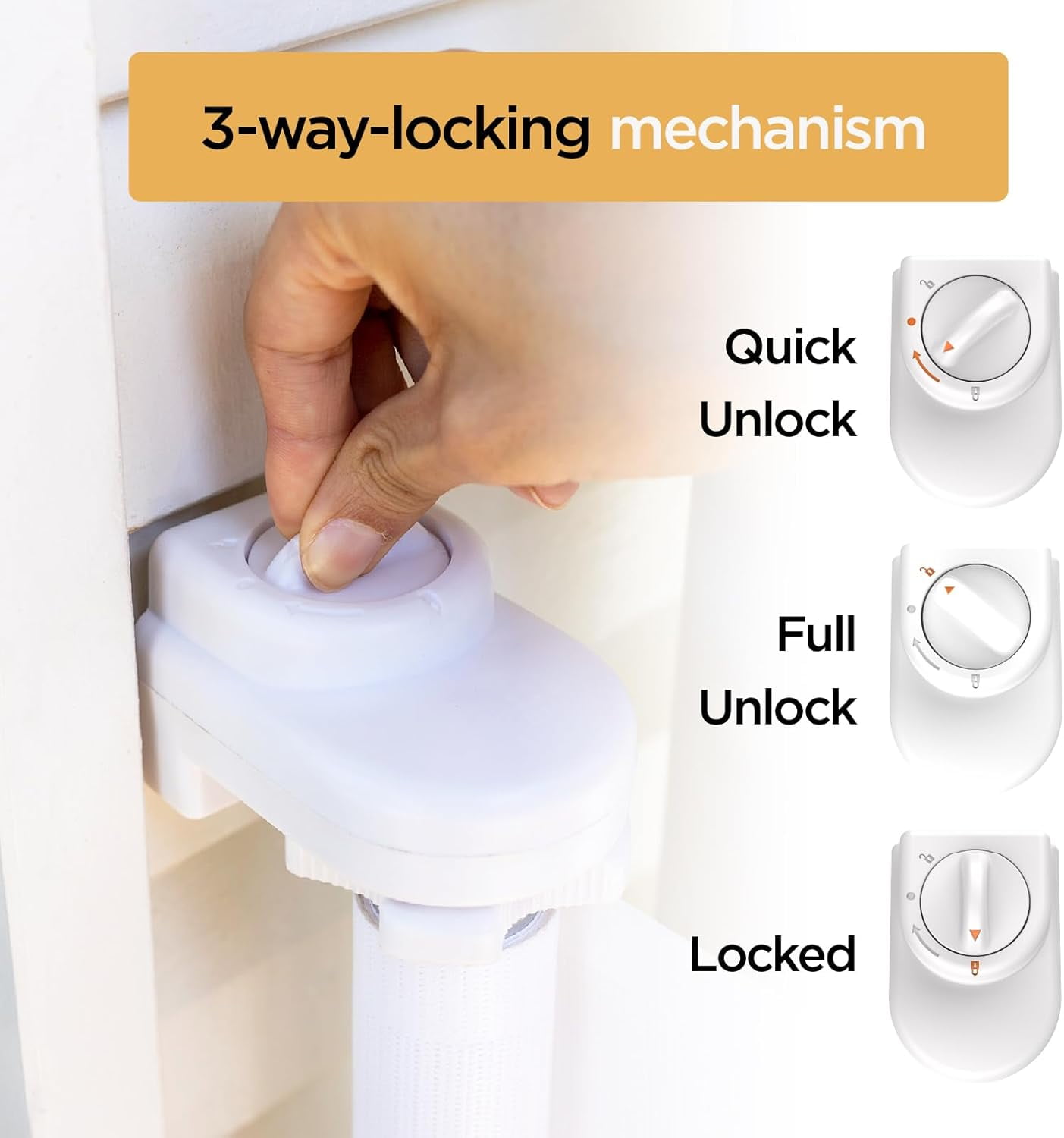 Philowng Retractable Safety Gate, 36.6" High Extends up to 71" Wide, White