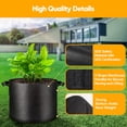 thumbnail image 3 of Macetas Grow Bags Simple Deluxe de 15 galones (5 unidades), color negro, 3 of 7