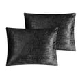 thumbnail image 3 of Posh Living Deklin 3pc Full/Queen Comforter Set Black, 3 of 6