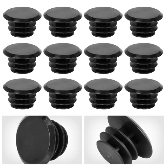 REGALWOVEN 12pcs Bicycle Handlebar Bar Rubber End Plugs Cycling Caps Locking Grip Black