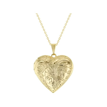 - Stunning Textured Heart Photo Locket Pendant Necklace Love 19