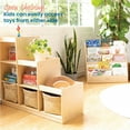 thumbnail image 4 of ECR4Kids 3-2-1 Double-Sided Cube Storage Organizer, Classroom Furniture, Natural, 4 of 9