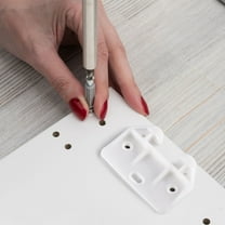 HOMEMAXS  12 Pcs Plastic Latch Sliding Drawer Rail Slide Guides