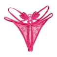 thumbnail image 1 of Catégorie de Produit Culottes pour Femmes - String Transparent Taille Basse en Dentelle Brodée Élégante pour un Confort Moderne, 1 of 2