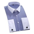 thumbnail image 1 of Camisas De Vestir Con Puños Franceses Para Hombre, Manga Lar, 1 of 2