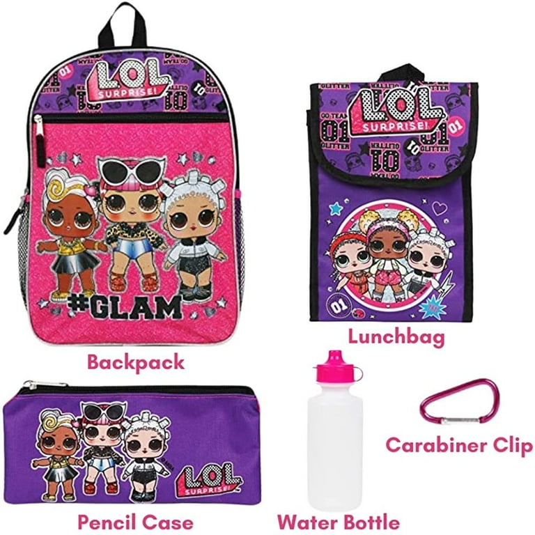 L.O.L. Surprise! 5-Piece Backpack & Lunch Bag Set