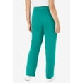 thumbnail image 2 of Woman Within Plus Size Sport Knit Straight-Leg Pull-On Pants, 2 of 5