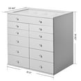 thumbnail image 2 of Impressions Vanity SlayStation Display Chest with 11 Drawer Chest, Makeup Drawer Unit (Silver), 2 of 5