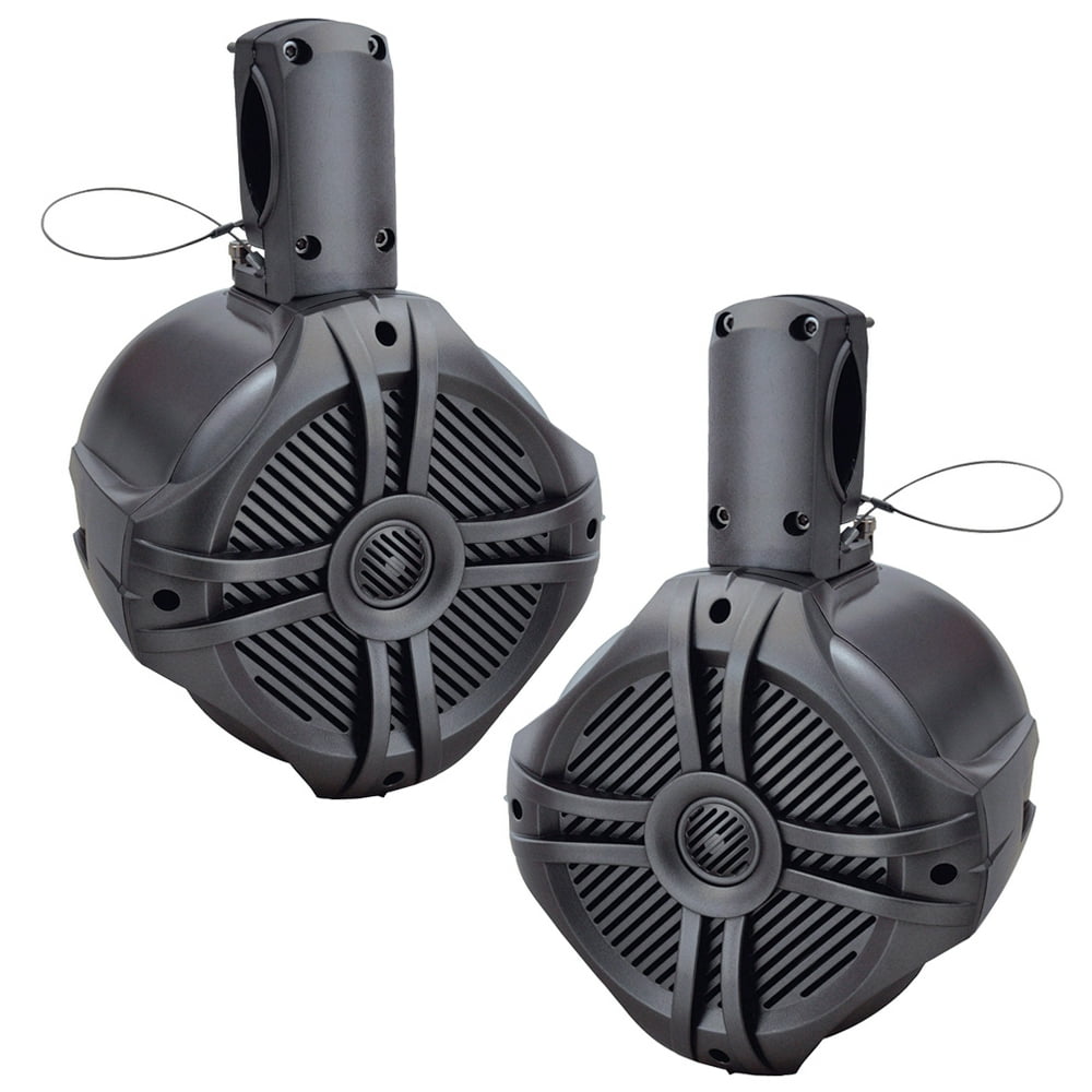 Power Acoustik Marine 6.5" Wake Tower Speaker Titanium (Pair) Walmart