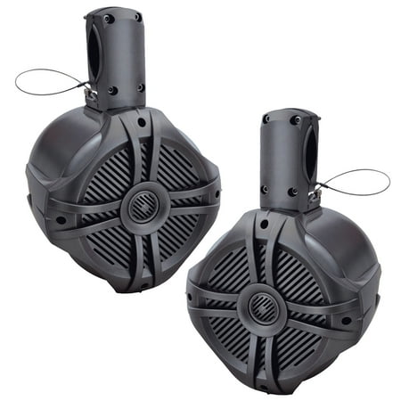 UPC: 0709483050488 | Acoustik® Mwt-65t Marine-grade 6.5 500-watt Wake Tower Enclosure & Speaker System (titanium)