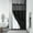 Black, variant on Grey No Hook Waffle Weave Shower Curtain with snap-in Liner Replacement, 230GSM Waterproof Fabric Hotel Shower Curtain Set for Bathroom, Through Mesh Top Window,60Wx74H