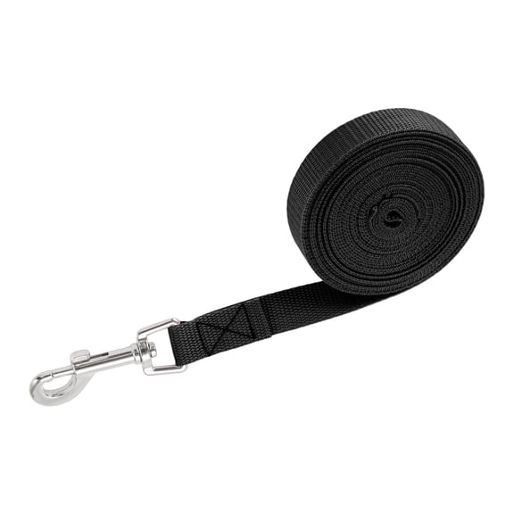 Unique Bargains 32.8ft Long Training Dog Leash Black