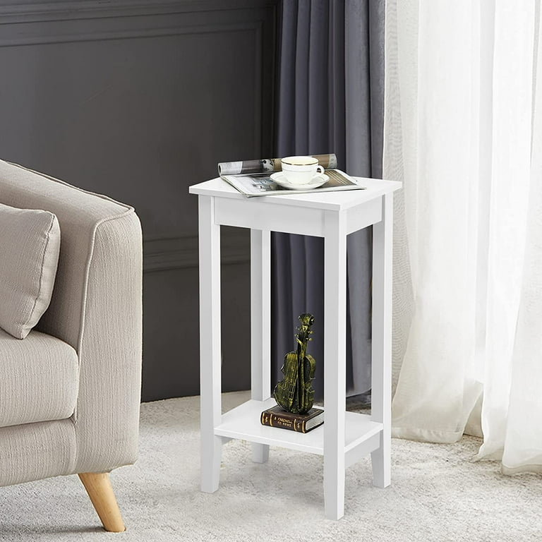 Tall white 2024 telephone table