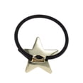 thumbnail image 4 of Unique Bargains 1 Pc Elegant Pentagram Scrunchies Hair Elastic Band Gold Tone Black, 4 of 5