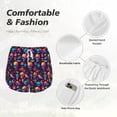 thumbnail image 6 of Lsque colorful Skull Retro Printed Women's Running Shorts with Liner Pockets,Elastic Quick Dry Workout Athletic Gym Yoga Shorts,Womens High Waist Shorts-X-Large, 6 of 9