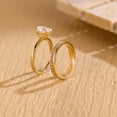 thumbnail image 6 of vylahjewellery 10K Vermeil Yellow Gold Proposal Ring Luxury Oval Cut Diamond Engagement Anniversary Ring Moissanite Forever One Birthday Gift Ring Wedding Bridal Set Ring for Her, 6 of 9