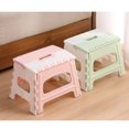 thumbnail image 3 of Portable Step Stool Plastic Collapsible Child Chair Non-sliping Shower Sitting Stool, 3 of 6
