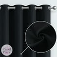 thumbnail image 4 of CURTAINKING Room Darkening Curtains 95 inch Black Bedroom Living Room Window Curtain Set Thermal Insulated Drapes Grommet Top 2 Panels, 4 of 9