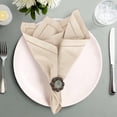 thumbnail image 2 of Ruvanti Premium Linen Napkins Set of 12-20x20 Inch, Classic Hemstitch, Mitered Corner Cloth Napkins - Soft, Elegant Dinner Napkins Cloth Washable for Weddings, Parties, Everyday Use - Natural, 2 of 8