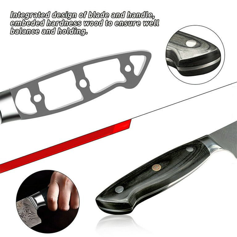DFITO 7 Inch Fishbone Pattern Boning Knife, German High Carbon