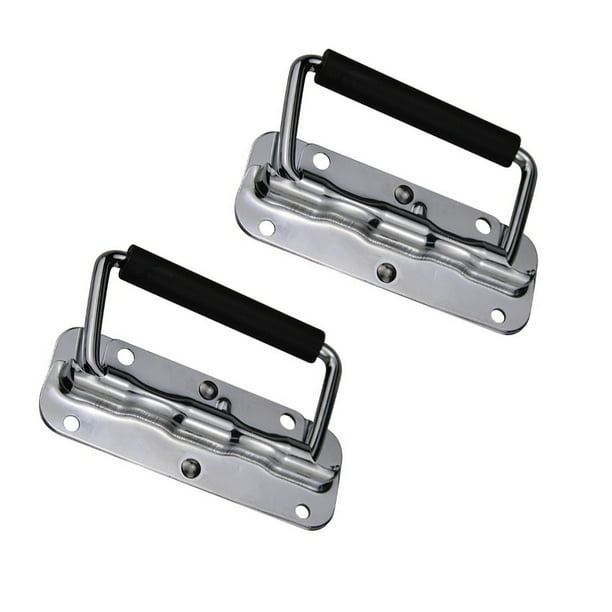 Matsuzay 2 unids/set manijas de caja de Hardware de acero inoxidable de apariencia hermosa con tirador a prueba de golpes Decoración del hogar