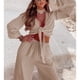 thumbnail image 2 of Conjunto de pantalones de pierna ancha de dos piezas, trajes de 2 piezas para mujer Trajes de pierna ancha de dos piezas Conjunto de pantalones de pierna ancha con top corto Materiales ecológicos, 2 of 6