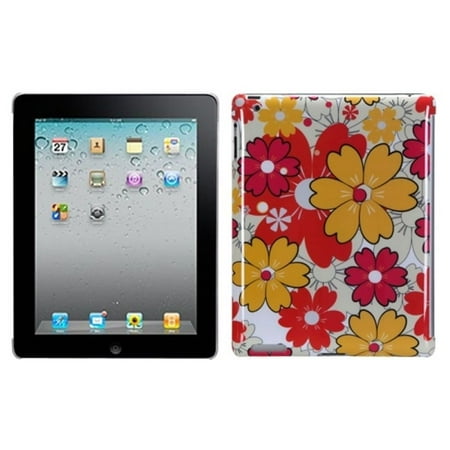 Insten Summer Bloom Back Case (with Package) for APPLE: iPad 2, The new iPad, iPad 4 (with Retina display)