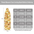 thumbnail image 5 of FKELYI Ironing Board Cover with Hook and Loop Fastener StrapsIron Padding Covers Vintage Sunflower Honeycomb Print Heat Resistant for Laundry Clothing Shop Home Accessories, XL, 5 of 5