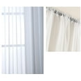 thumbnail image 6 of Xukmct 2 Pack Rod Pocket Sheer Curtains Solid Color Window Drapes Light Filtering Curtain for Living Room, Bedroom, Bathroom, 84" x 96", 6 of 7