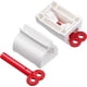 thumbnail image 3 of 3 piezas de exprimidor de pasta de dientes con tubo rodante, soporte para asiento de pasta de dientes, dispensador giratorio de pasta de dientes para baño (color mixto), 3 of 7