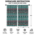 thumbnail image 2 of Blackout Kids Curtains,Turquoise Boho Tribal Triangles and Arrows Pattern Childrens Insulated Curtains Set Of 2,Bedroom Essentials,Toddler Room Decor 42x84in(106x213cm), 2 of 5
