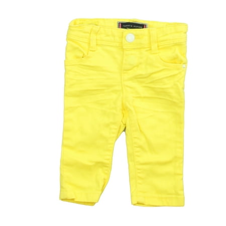 

Pre-owned Tommy Hilfiger Girls Yellow Jeggings size: 3-6 Months