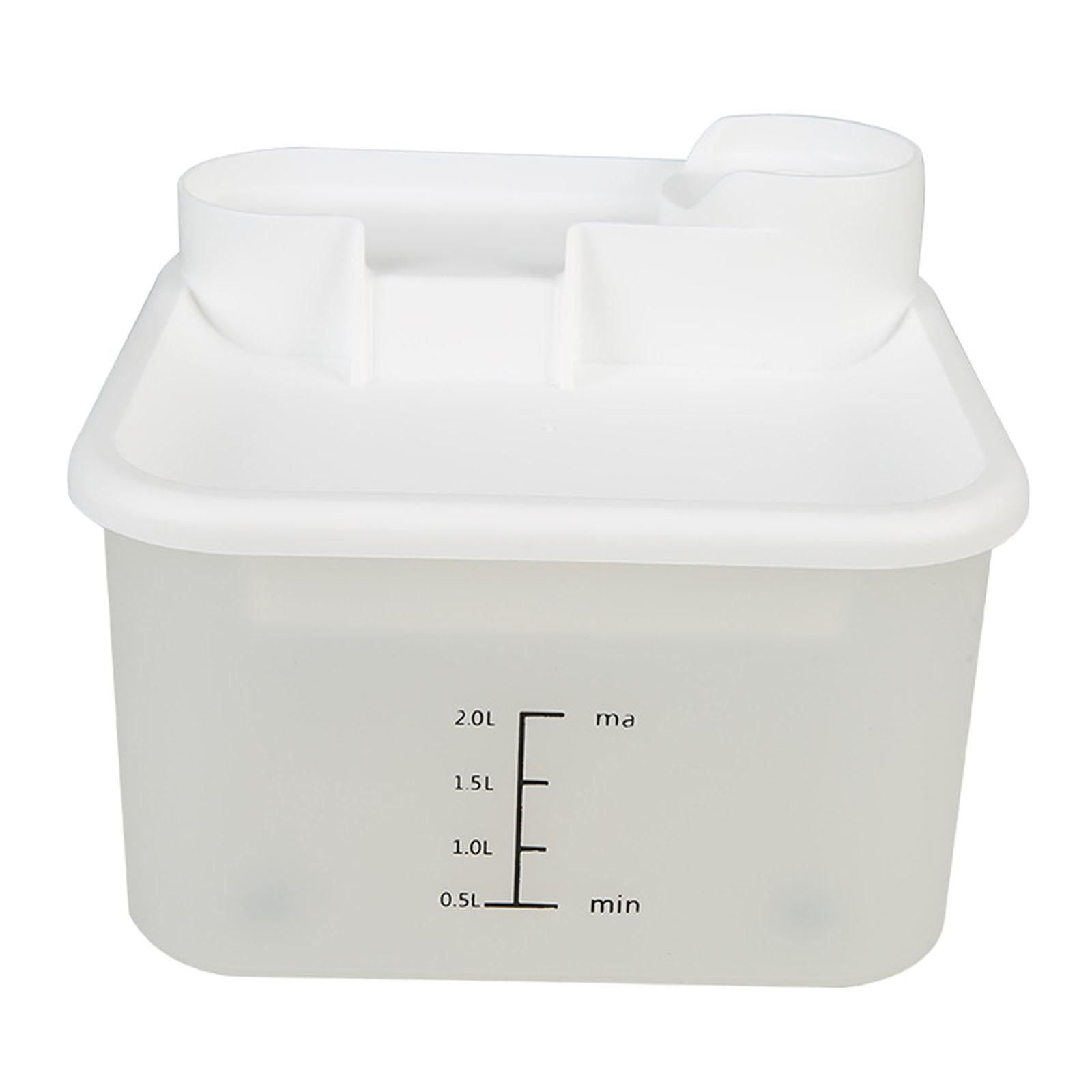 2L Cat Water Fountain, Low Noise Electric Pet Waterer, Indoor USB Powered, Cat Water Feeder with Filter, Cat Water Dispenser Automatic Drinking Bowl White