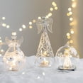 thumbnail image 4 of Figuras de ángel de cristal transparente, adorno de ángel de cristal brillante, estatua coleccionable, decoración del hogar, regalos de cumpleaños y Navidad, 4 of 5