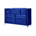 thumbnail image 4 of Acme Furniture 7 Drawers Velvet Dresser with Button Tufted, Blue, 4 of 5