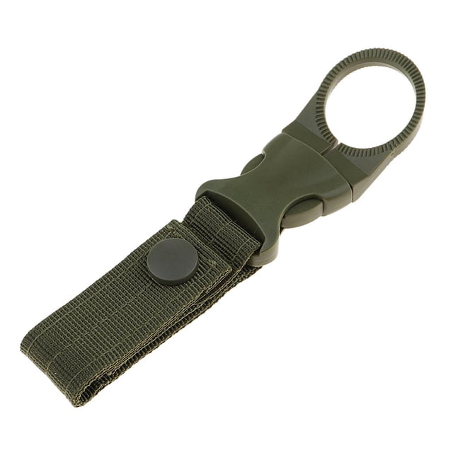 Mosquetón colgante Molle con hebilla de nailon 1000D multifuncional para escalar/viajar Verde Sharpla Hebilla de malla Molle