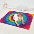thumbnail image 2 of Colorful Rainbow Tie Dye Spiral Pattern Blanket,Comfortable Soft Flannel Throw Blanket,All Season,Warm Lightweight Blankets for Sofa Bed Couch Living Room Chair,30"x40", 2 of 4