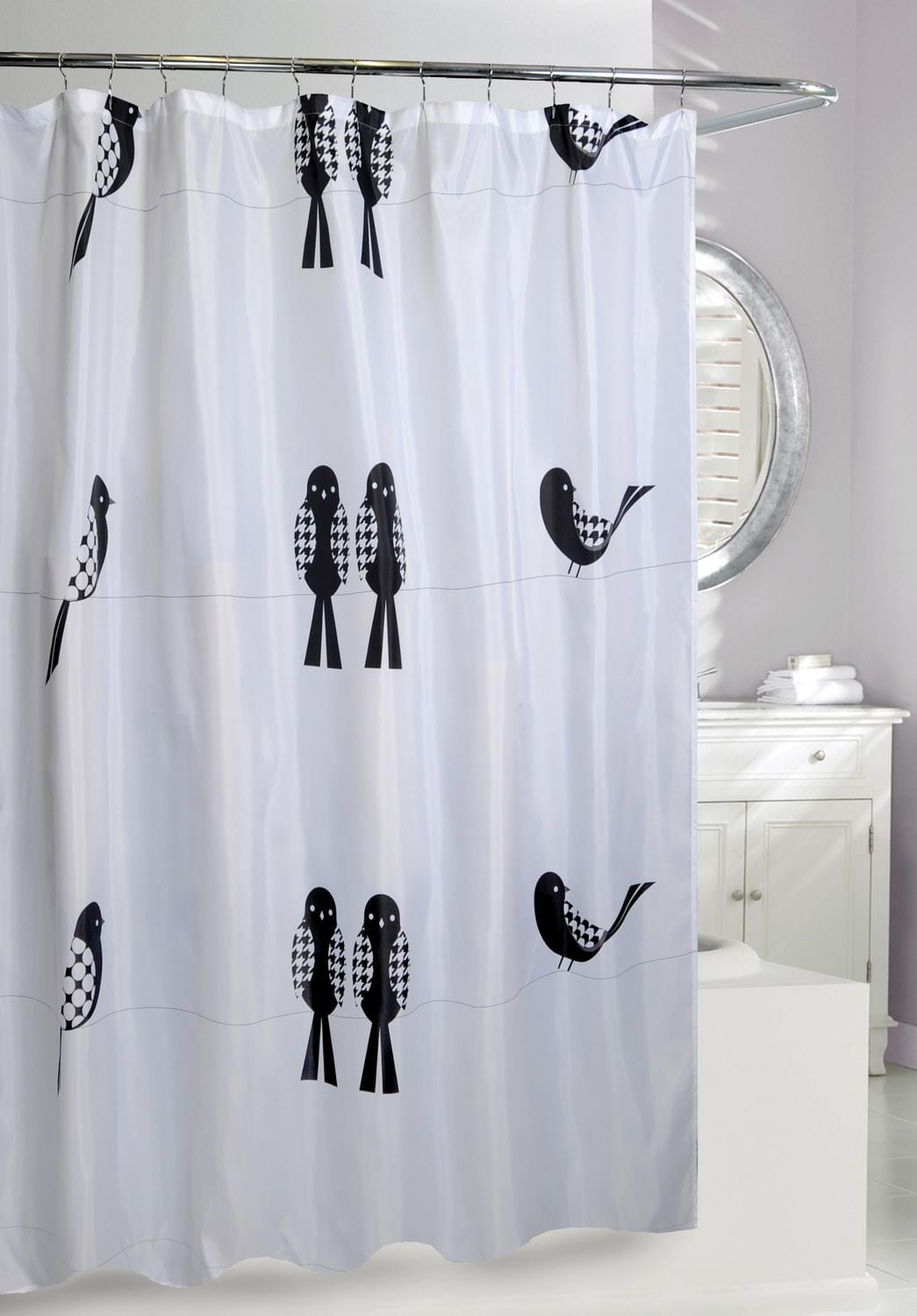 RIDEAU DE DOUCHE OISEAUX