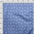 thumbnail image 3 of oneOone Cotton Flex Medium Blue Fabric Asian Ornamental Dress Material Fabric Print Fabric By The Yard 40 Inch Wide, 3 of 5