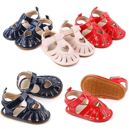 

SPRING PARK Baby Shoes Toddler Girl Infant Anti Slip Summer Soft Sole Kids Sandals