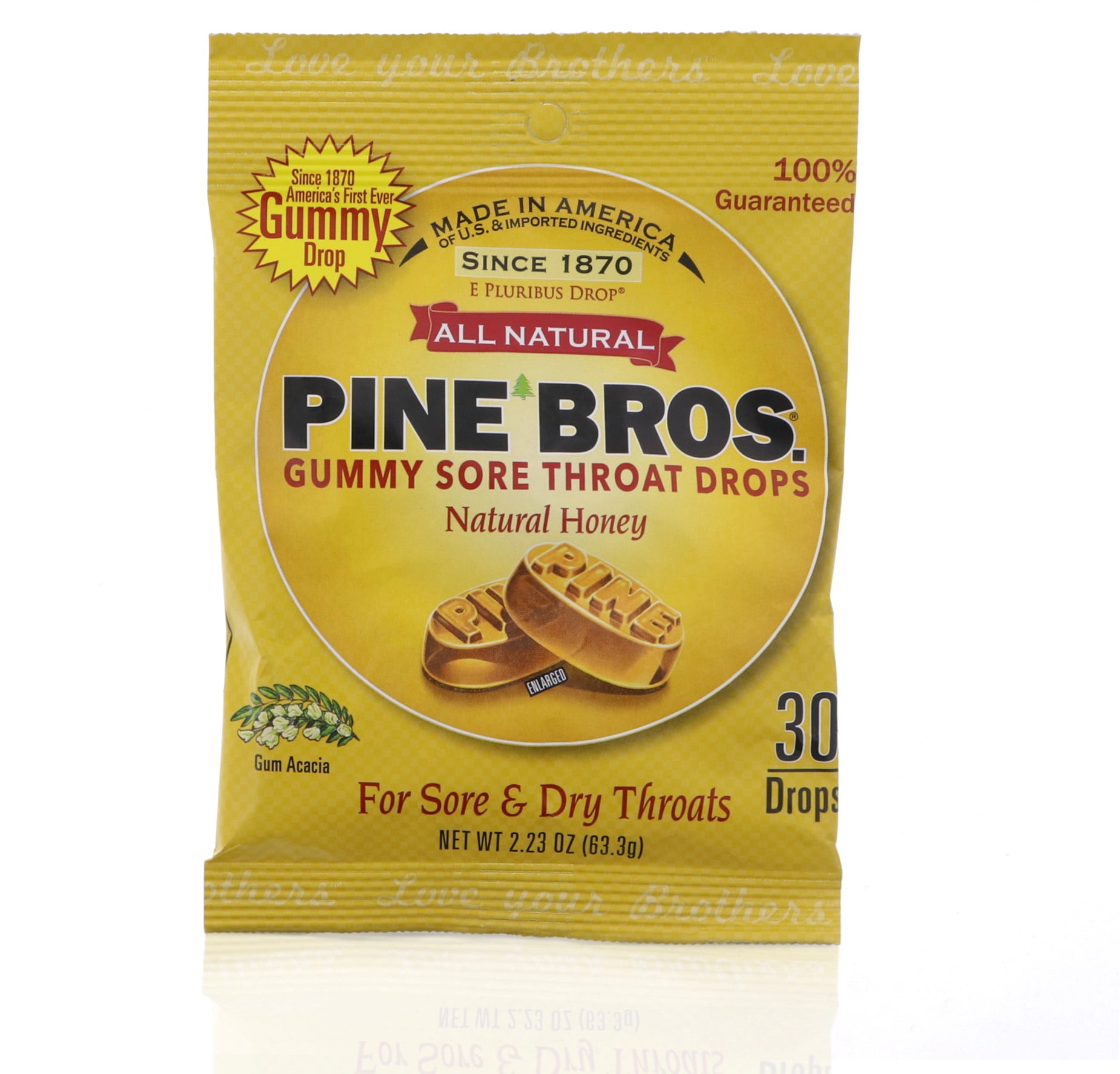Pine Bros. Softish Throat Drops Value Pack, Natural Honey, 30 ea (Pack