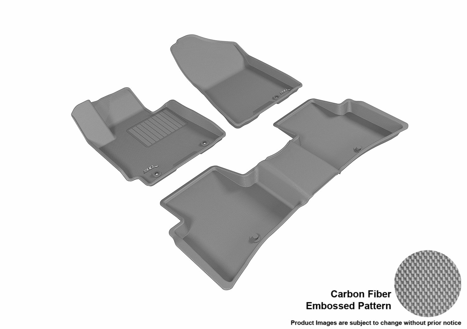 3D MAXpider 20162017 Hyundai Tucson Front & Second Row Set All Weather Floor Mats in Gray with 3D MAXpider 20162017 Hyundai Tucson Front & Second Row Set All Weather Floor Mats in Gray with