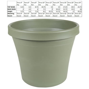 Bloem Terra Pot Planter 12" Living Green