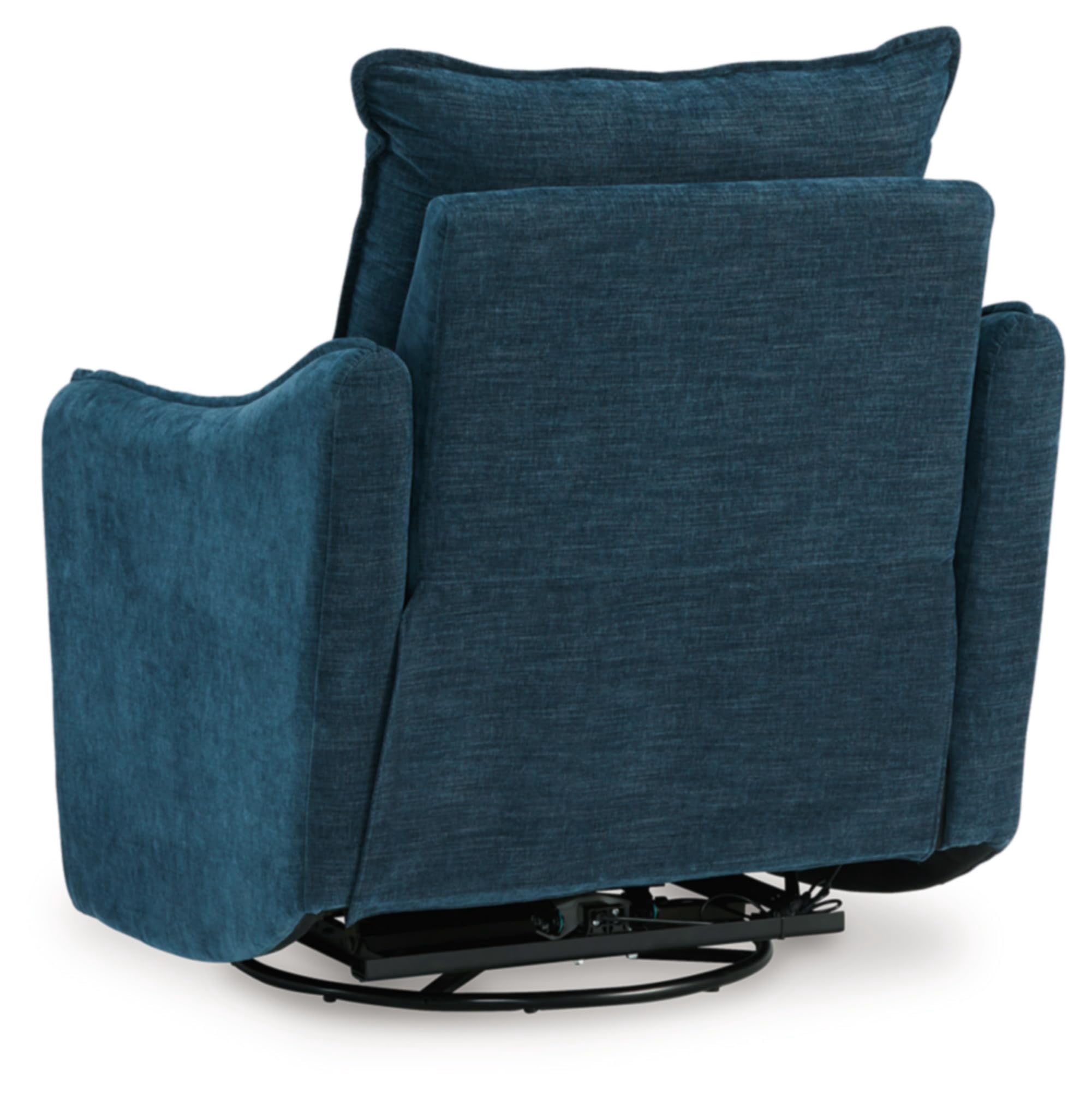 Signature Design by Ashley McBurg Navy Swivel Power Recliner